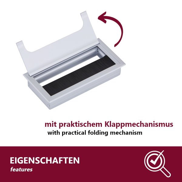 Kabeldurchführung Aus Alu Für Deinen Schreibtisch – Saubere Lösung Für Kabelchaos