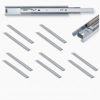 2er Set Schubladenf&uuml;hrung Teleskopschiene Vollausz&uuml;ge Schubladenschiene in verschiedenen Gr&ouml;&szlig;en