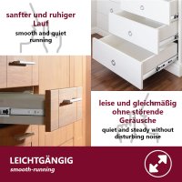 2er Set Schubladenf&uuml;hrung Teleskopschiene Vollausz&uuml;ge Schubladenschiene in verschiedenen Gr&ouml;&szlig;en