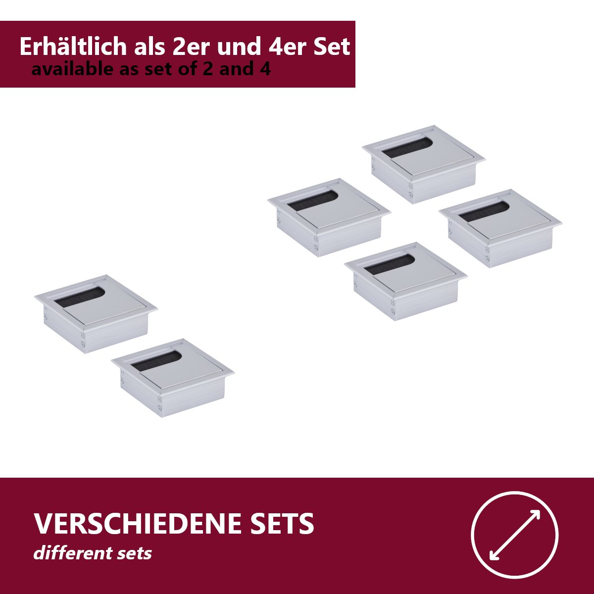 HOOZ Aluminium Lüftungsgitter 60 Cm – Für Küche, Bad, Garage, Rostfrei, Einfach Zu Montieren