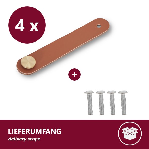 Ledergriffe Für Möbel 16,5cm - Vintage Look Für Schränke & Kommoden