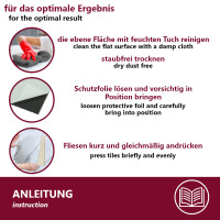 10x Fliesenaufkleber K&uuml;chenr&uuml;ckwand, Selbstklebende Fliesen, Klebefliesen K&uuml;che Wandpaneele f&uuml;r Wanddeko Wandverkleidung Schlafzimmer Wohnzimmer, Verschiedenen Farben