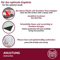 10x Fliesenaufkleber K&uuml;chenr&uuml;ckwand, Selbstklebende Fliesen, Klebefliesen K&uuml;che Wandpaneele f&uuml;r Wanddeko Wandverkleidung Schlafzimmer Wohnzimmer, Verschiedenen Farben