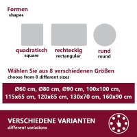 HOOZ Tischfolie &Oslash;70 cm transparent 1,5 mm stark, durchsichtige Tischdecke Schutz und Eleganz f&uuml;r Ihren Tisch, Wasserfest und Abwischbar PVC Tischschutz, rund