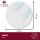 HOOZ Tischfolie &Oslash;70 cm transparent 1,5 mm stark, durchsichtige Tischdecke Schutz und Eleganz f&uuml;r Ihren Tisch, Wasserfest und Abwischbar PVC Tischschutz, rund