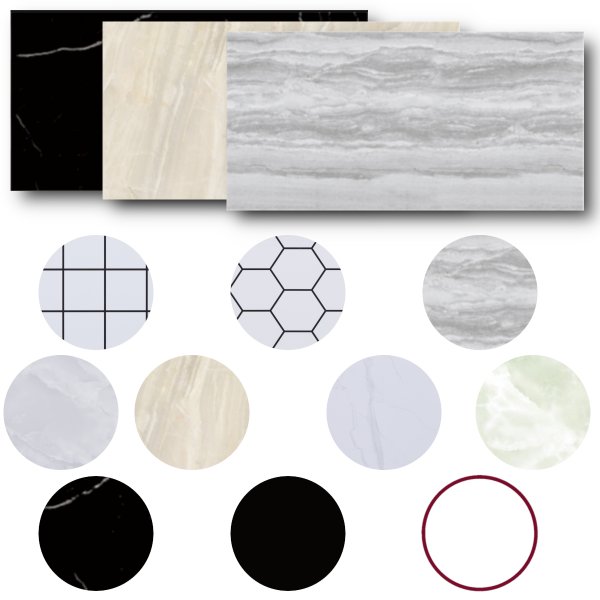 10x Fliesenaufkleber K&uuml;chenr&uuml;ckwand, Selbstklebende Fliesen, Klebefliesen K&uuml;che Wandpaneele f&uuml;r Wanddeko Wandverkleidung Schlafzimmer Wohnzimmer, Verschiedenen Farben