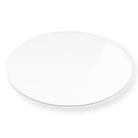 Glasplatte &Oslash;80 cm mit Facettenschliff - Klarglas