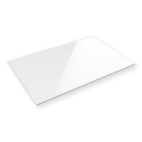 Glasplatte / Kaminplatte ESG-Glas &ndash; 100x80 cm Klarglas