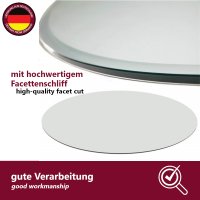 Glasplatte / Kaminplatte ESG-Glas &ndash; 100x60 cm Klarglas