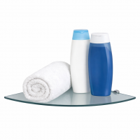 Eckregal 45cm Glasboden Glasplatte Glasscheibe Regalhalter ALU Regal Glasregal Klar