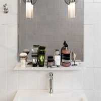 Glasboden 6mm Glasplatte f&uuml;r Glasregal Glasscheibe Regalhalter Bad Glas Regal wei&szlig; 70 cm silber