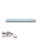 Glasboden 6mm Glasplatte f&uuml;r Glasregal Glasscheibe Regalhalter Bad Glas Regal wei&szlig; 70 cm silber