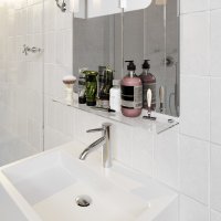 Glasboden 6mm Glasplatte f&uuml;r Glasregal Glasscheibe Regalhalter Bad Glas Regal klar 70 cm silber