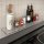 Glasboden 6mm Glasplatte f&uuml;r Glasregal Glasscheibe Regalhalter Bad Glas Regal klar 70 cm silber