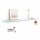 Glasboden 6mm Glasplatte f&uuml;r Glasregal Glasscheibe Regalhalter Bad Glas Regal klar 100 cm Silber