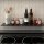 Glasboden 90 cm Glasplatte f&uuml;r Glasregal Glasscheibe Regalhalter Bad Glas Regal schwarz Glas mit Halterung