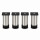 M&ouml;belf&uuml;&szlig;e 80-200 mm 4er Set [H&Ouml;HENVERSTELLBAR] M&ouml;belbeine aus Edelstahl Schrankf&uuml;&szlig;e Verstellbar Geb&uuml;rstet Silber