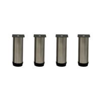 4er Set M&ouml;belfu&szlig; Edel in 6 ver. Gr&ouml;&szlig;en 8/10/12/15 cm