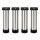 M&ouml;belf&uuml;&szlig;e 200 mm 4er Set [H&Ouml;HENVERSTELLBAR] M&ouml;belbeine aus Edelstahl Schrankf&uuml;&szlig;e Verstellbar Geb&uuml;rstet Silber
