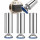 Verchromter Stahl 150mm h&ouml;henverstellbar 4er Set konischer Standfu&szlig;
