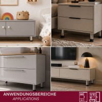 4er Set M&ouml;belfu&szlig; Edel in 4 ver. Gr&ouml;&szlig;en 8/10/12/15 cm
