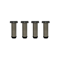 4er Set M&ouml;belfu&szlig; Edel in 4 ver. Gr&ouml;&szlig;en 8/10/12/15 cm