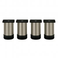 4er Set M&ouml;belfu&szlig; Edel in 4 ver. Gr&ouml;&szlig;en 8/10/12/15 cm