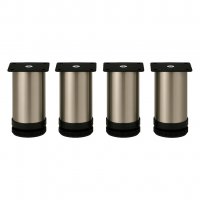 4er Set M&ouml;belfu&szlig; Edel in 4 ver. Gr&ouml;&szlig;en 8/10/12/15 cm