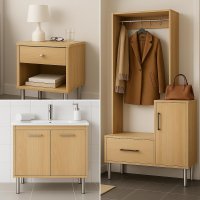 4er Set M&ouml;belfu&szlig; Edel in 4 ver. Gr&ouml;&szlig;en 8/10/12/15 cm