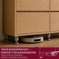 4er Set M&ouml;belfu&szlig; Aluminium Matt in 4 ver. Gr&ouml;&szlig;en 8/10/12/15 cm