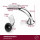 4er Set M&ouml;belfu&szlig; Modern Chrom 10 cm